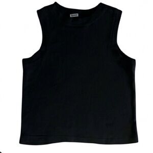 Urban Renewal Women’s Black Crop Tank Top Medium Modern Utility Clean Girl